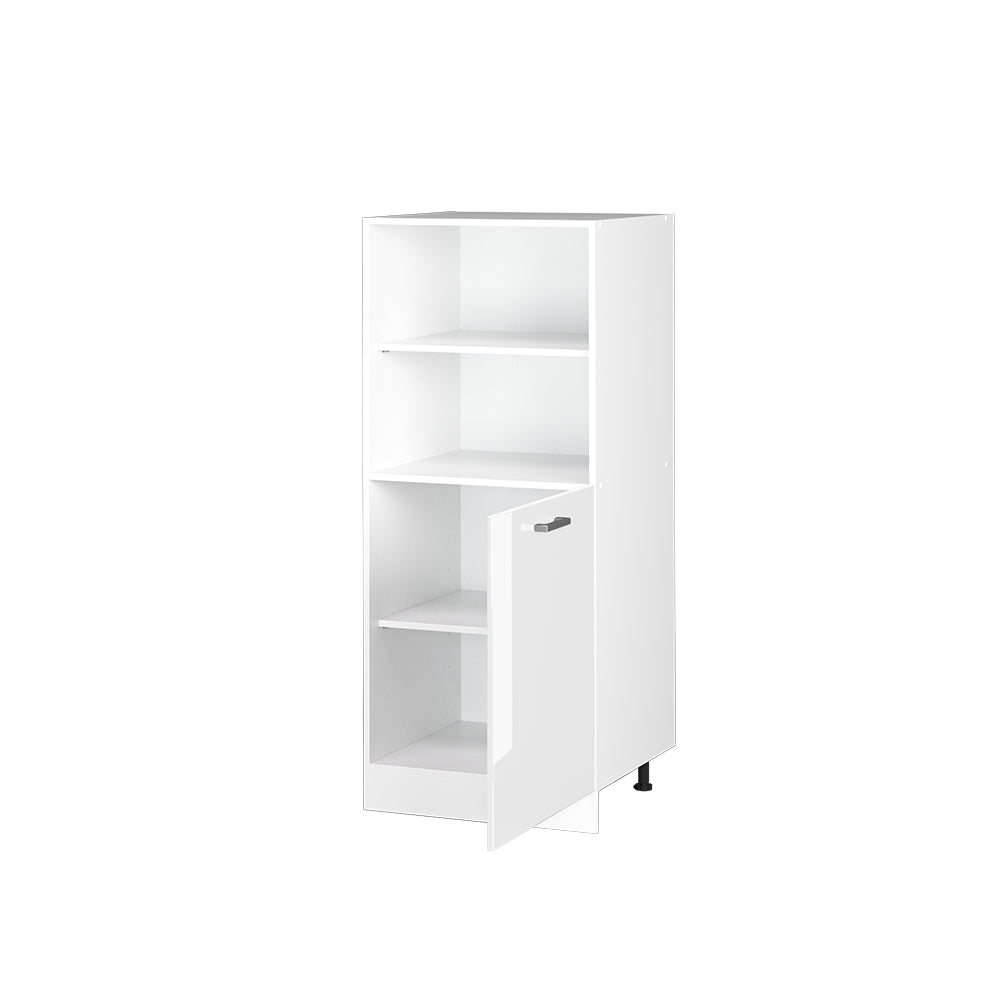 Vicco Dispensa universale Bianco lucido 60 cm con ripiani aperti e anta