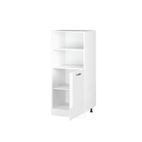 Vicco Dispensa universale Bianco lucido 60 cm con ripiani aperti e anta