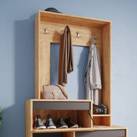 Vicco Armadio da ingresso Quercia dorata 100 x 180 cm