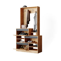 Vicco Armadio da ingresso Quercia dorata 100 x 180 cm