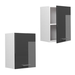 Vicco Pensile da cucina Antracite lucido 45 cm