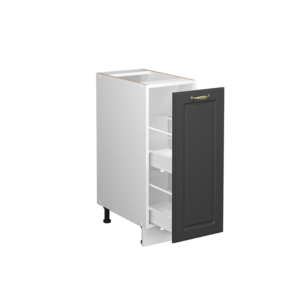 Vicco Mobiletto bagno Antracite-oro 30 x 82 cm senza piano di lavoro