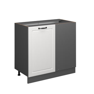 Vicco Mobile ad angolo cucina Bianco casa di campagna 86 cm senza piano di lavoro