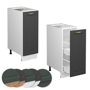 Vicco Armadio cucina dispensa alto Antracite-oro 30 cm , PL Antracite