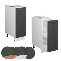 Vicco Armadio cucina dispensa alto Antracite-oro 30 cm , PL Rovere