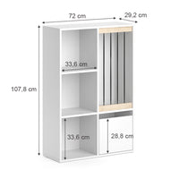 Vicco Libreria bambini Bianco 29.2 x 107.8 cm