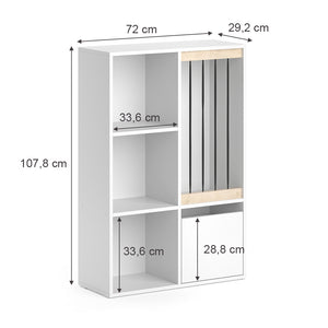 Vicco Libreria bambini Bianco 29.2 x 107.8 cm