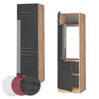 Vicco Armadio frigorifero Antracite lucido 60 cm