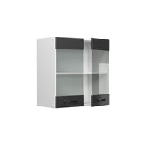 Vicco Mobile da cucina in vetro Antracite casa di campagna 60 cm