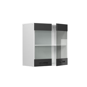 Vicco Mobile da cucina in vetro Antracite casa di campagna 60 cm