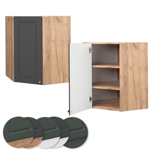 Vicco Mobile angolare da cucina Antracite-oro 57 cm