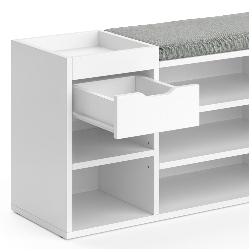 Vicco Panca scarpiera da ingresso Bianco 101.1 x 45 cm