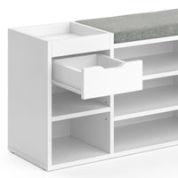 Vicco Panca scarpiera da ingresso Bianco 101.1 x 45 cm