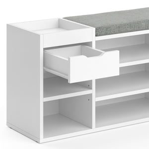 Vicco Panca scarpiera da ingresso Bianco 101.1 x 45 cm