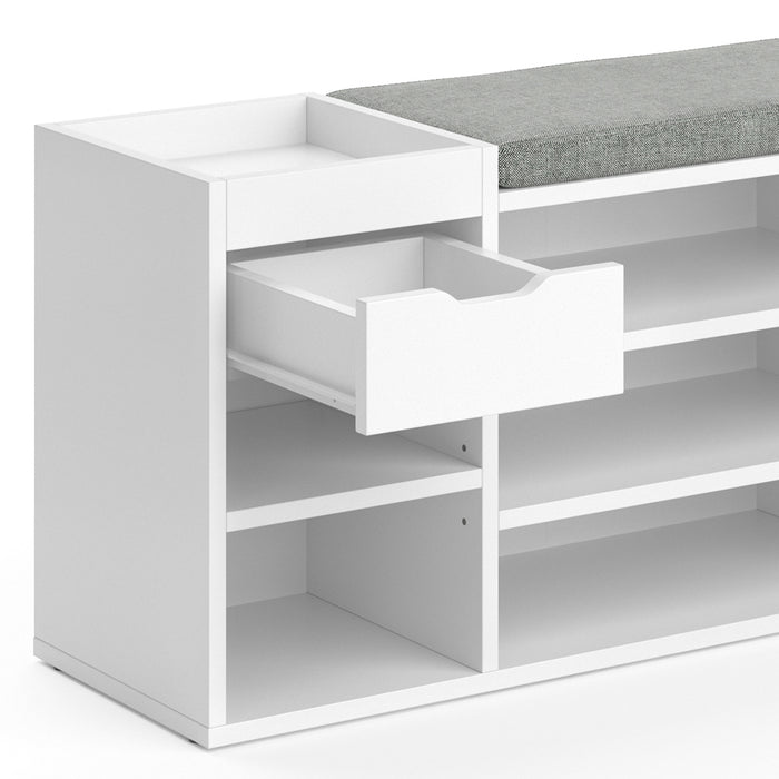 Vicco Panca scarpiera da ingresso Bianco 101.1 x 45 cm