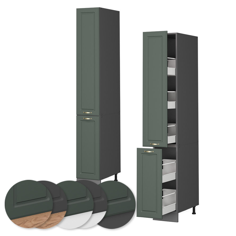 Vicco Armadio da farmacia Verde-oro Country House 30 cm