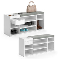 Vicco Panca scarpiera da ingresso Bianco 101.1 x 45 cm