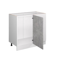 Vicco Mobile ad angolo cucina Calcestruzzo 86 cm , PL Rovere