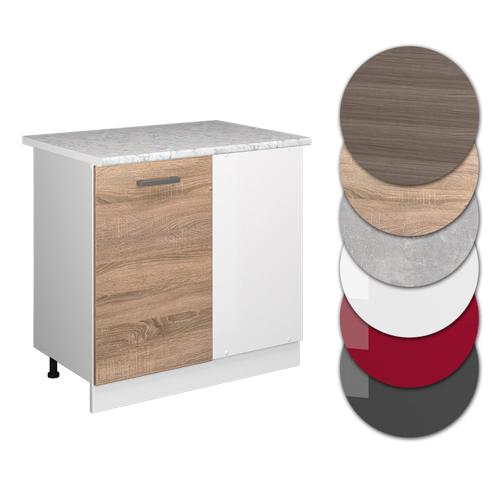 Vicco Mobile ad angolo cucina Sonoma 86 cm , PL Marmo