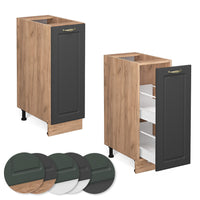 Vicco Armadio cucina dispensa alto Antracite-oro 30 cm , PL Rovere