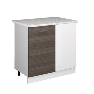 Vicco Mobile ad angolo cucina Grigio 86 cm , PL Marmo