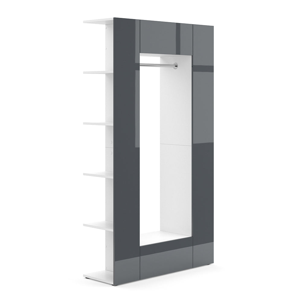 Vicco Armadio da ingresso Antracite 36.6 x 191 cm