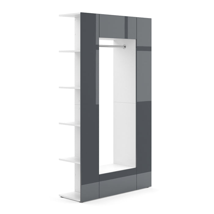 Vicco Armadio da ingresso Antracite 36.6 x 191 cm