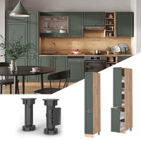 Vicco Armadio da farmacia Verde-oro Country House 30 cm