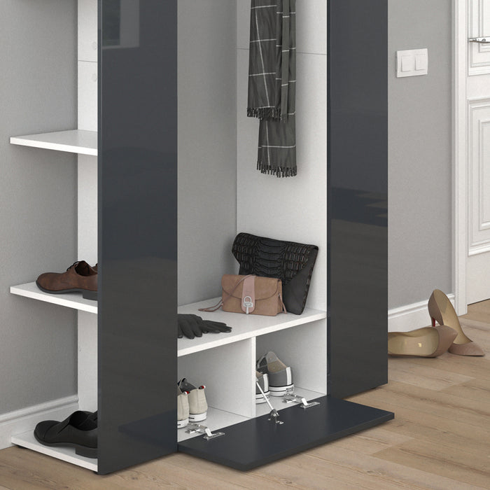 Vicco Armadio da ingresso Antracite 36.6 x 191 cm