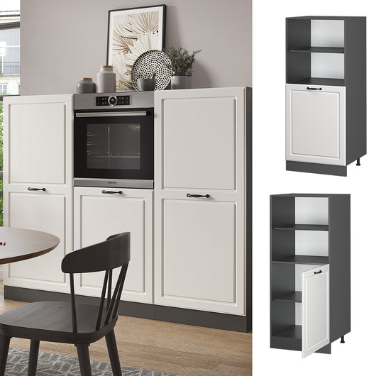 Vicco Mobile per forno da incasso Bianco casa di campagna 60 cm