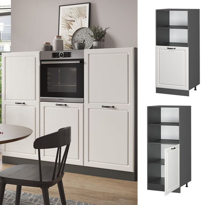 Vicco Mobile per forno da incasso Bianco casa di campagna 60 cm