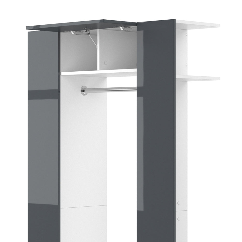 Vicco Armadio da ingresso Antracite 36.6 x 191 cm