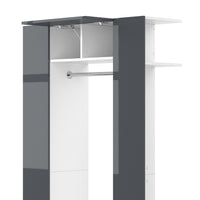 Vicco Armadio da ingresso Antracite 36.6 x 191 cm