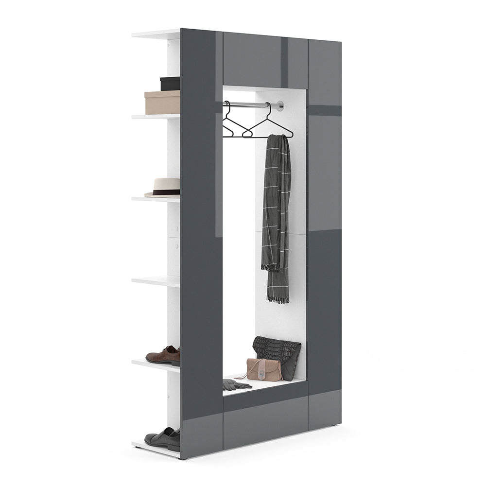 Vicco Armadio da ingresso Antracite 36.6 x 191 cm
