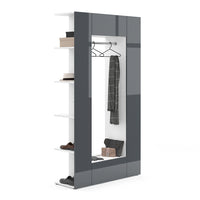 Vicco Armadio da ingresso Antracite 36.6 x 191 cm