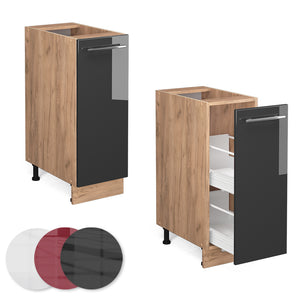Vicco Armadio cucina dispensa alto Antracite lucido 30 cm , PL Antracite
