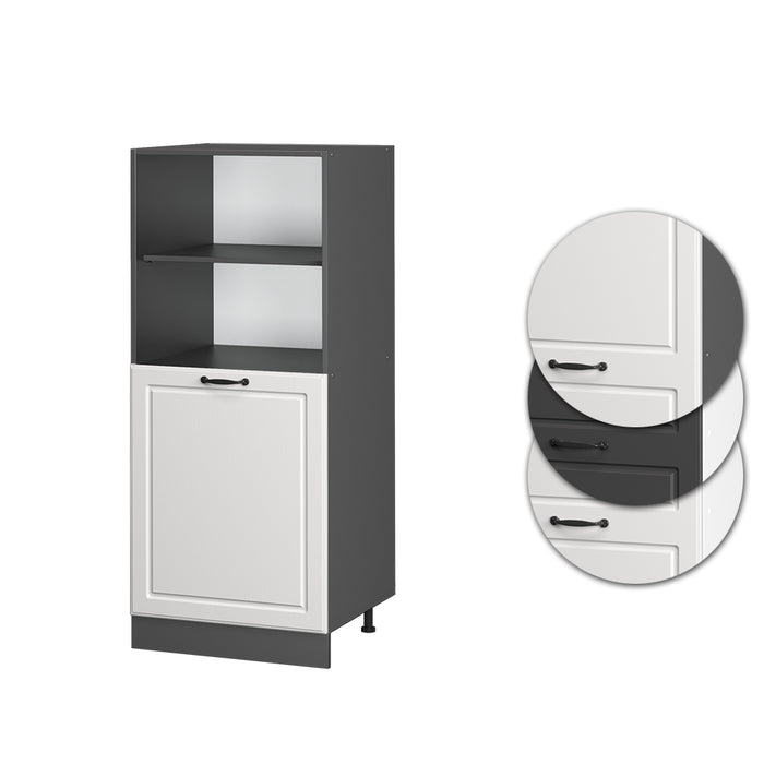 Vicco Mobile per forno da incasso Bianco casa di campagna 60 cm