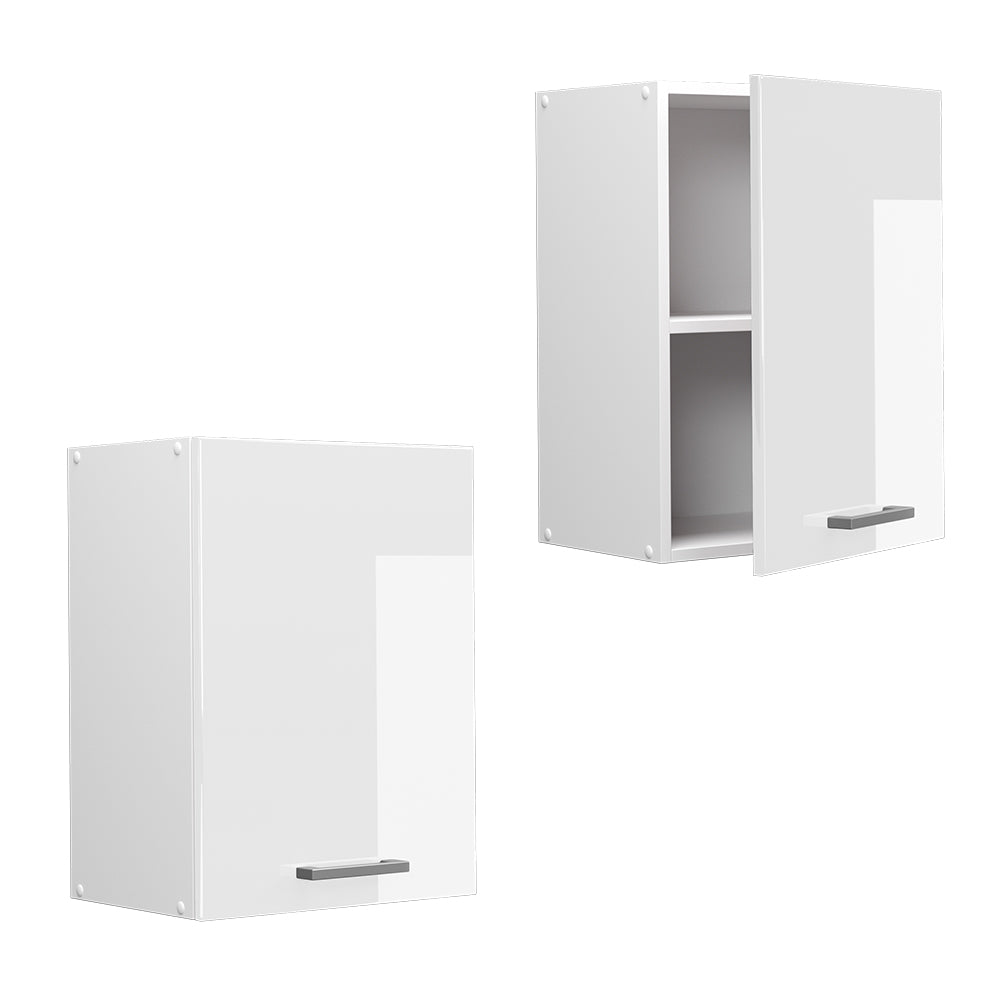 Vicco Pensile da cucina Bianco lucido 45 cm