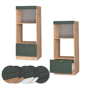 Vicco Set mobili bagno Verde-oro Country House 60 cm aperto