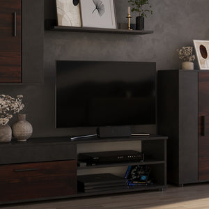 Vicco Parete attrezzata soggiorno Marrone Set di 4