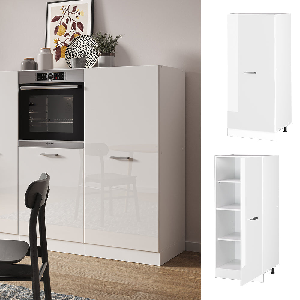 Vicco Mobile cucina dispensa Bianco lucido 60 cm