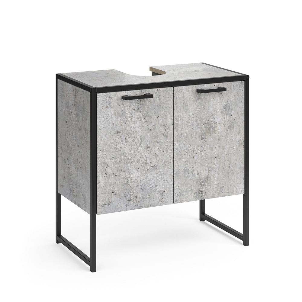 Vicco Mobiletto per lavabo Calcestruzzo 60 x 60 cm