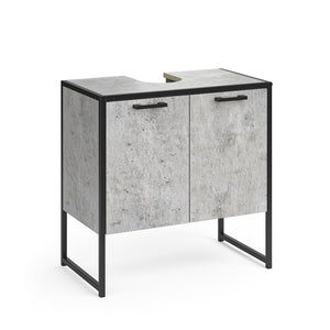 Vicco Mobiletto per lavabo Calcestruzzo 60 x 60 cm