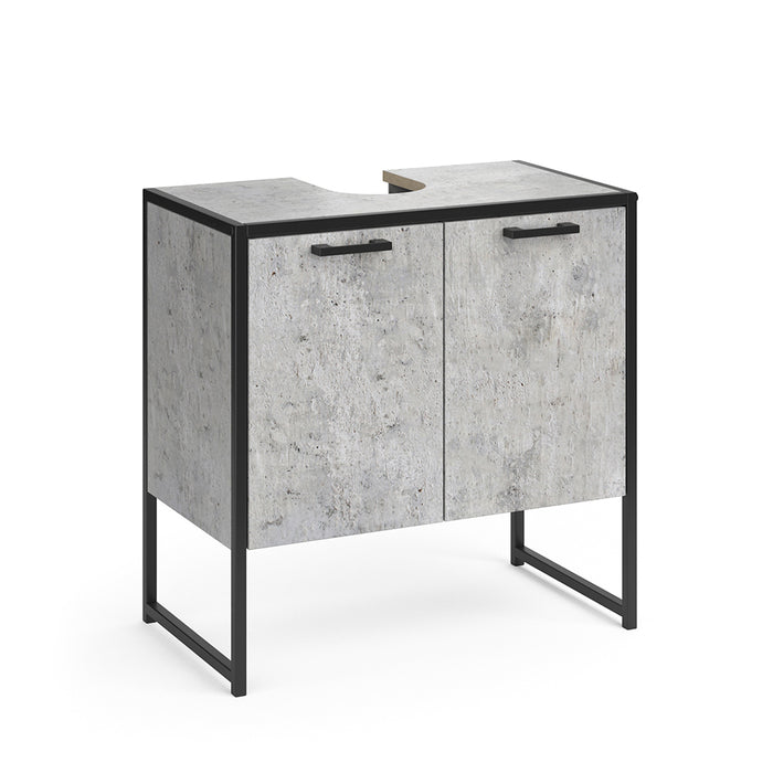 Vicco Mobiletto per lavabo Calcestruzzo 60 x 60 cm