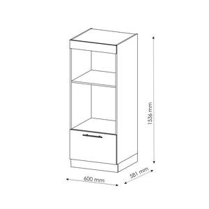 Vicco Set mobili bagno Rosso bordeaux lucido 60 cm aperto