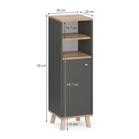 Vicco Mobiletto bagno Antracite 30 x 95 cm