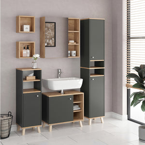 Vicco Mobiletto bagno Antracite 30 x 95 cm