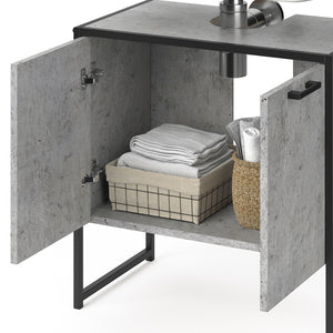 Vicco Mobiletto per lavabo Calcestruzzo 60 x 60 cm