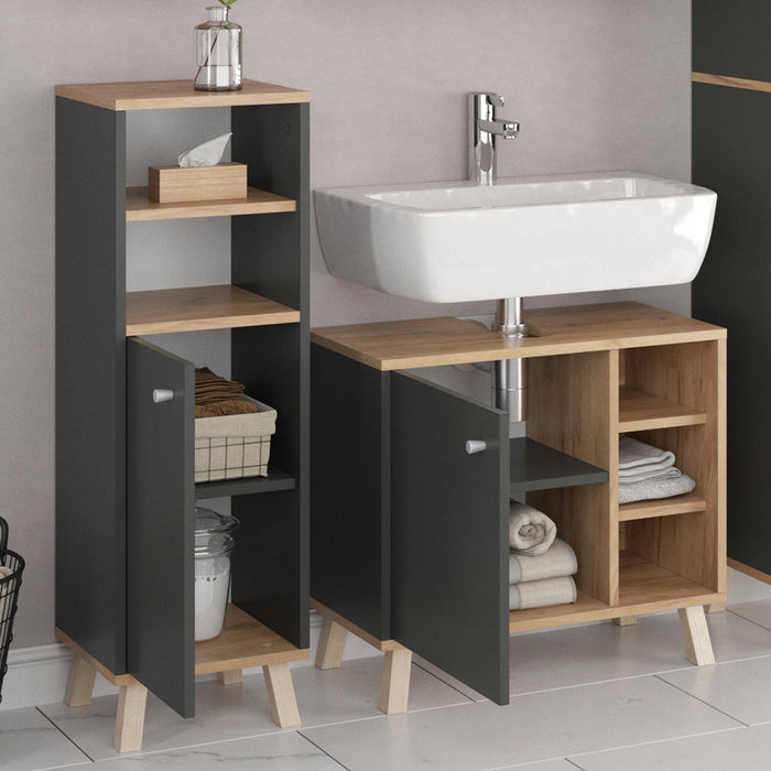 Vicco Mobiletto bagno Antracite 30 x 95 cm
