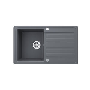 Bergström Lavello Grigio 76.5 x 46 cm con asciugatura